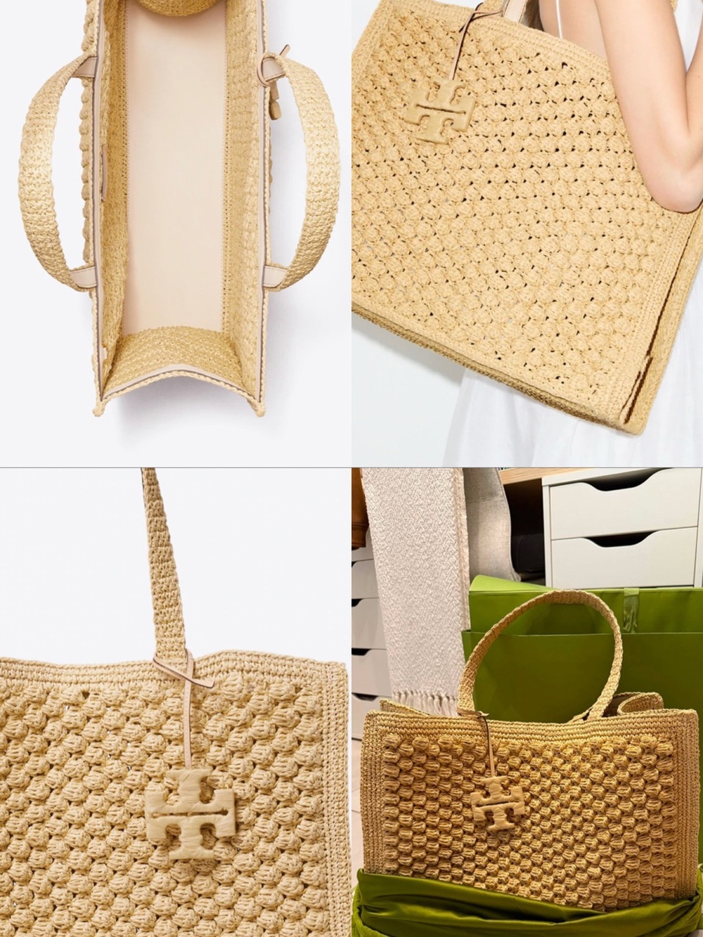 Tory Burch Natural Woven Straw Tote